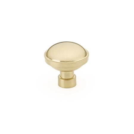 Kd Mobiliario 1.25 in. Brandt Cabinet Knob, Satin Brass KD3250762
